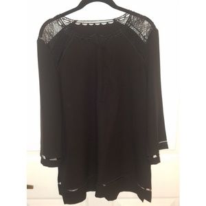 Black Ann Taylor Tunic Top